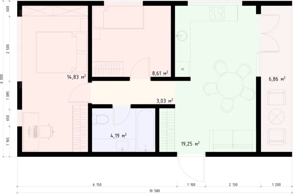 Country house 63 floorplan