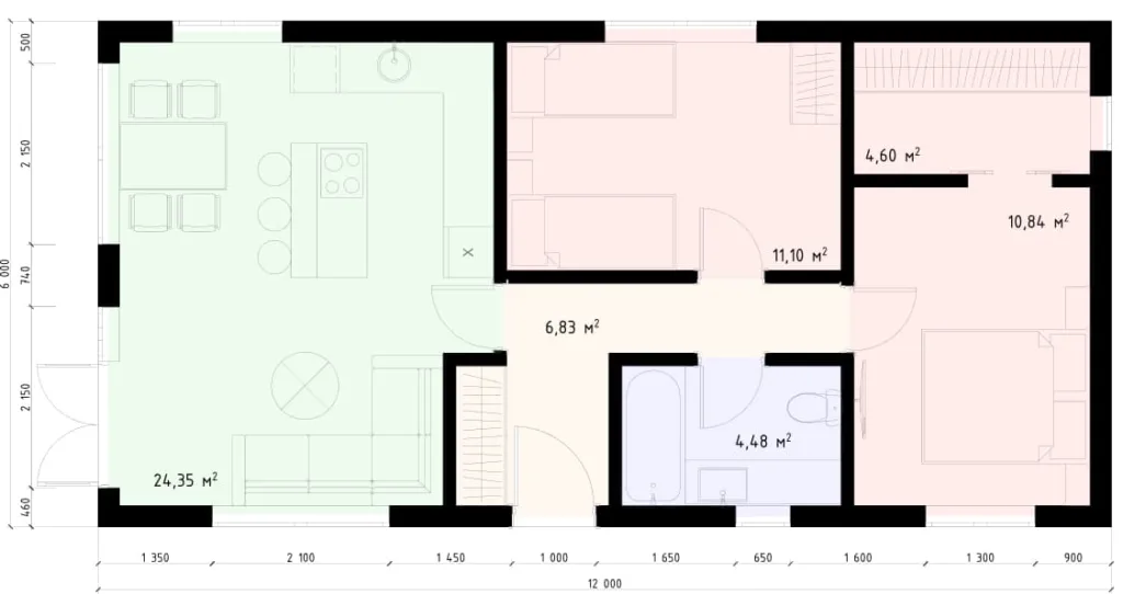 Lake House 72 floorplan