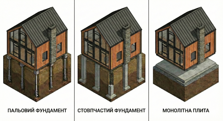 Фундамент під каркасний будинок – який обрати?